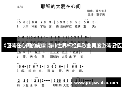 《回荡在心间的旋律 南非世界杯经典歌曲再度激荡记忆》