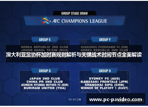 澳大利亚足协杯加时赛规则解析与关键战术时间节点全面解读